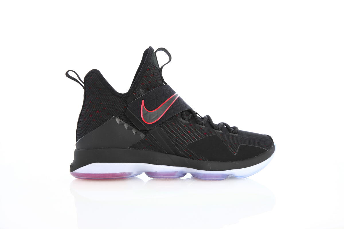 Lebron 14 black and red best sale